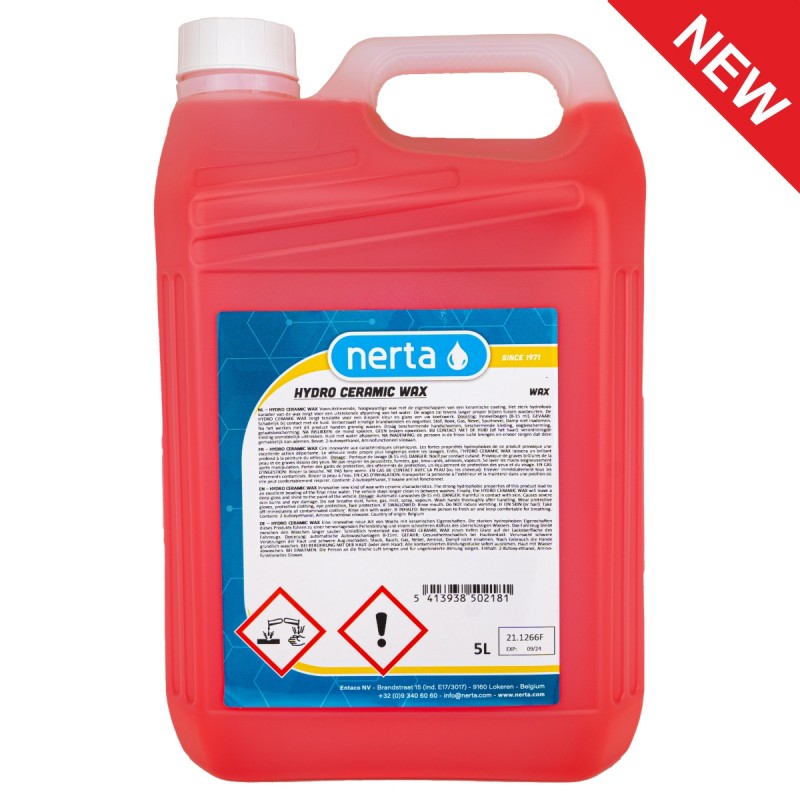 NERTA HYDRO CERAMIC WAX - специална вакса за подсушаване, защита и придаване на блясък - 5л.